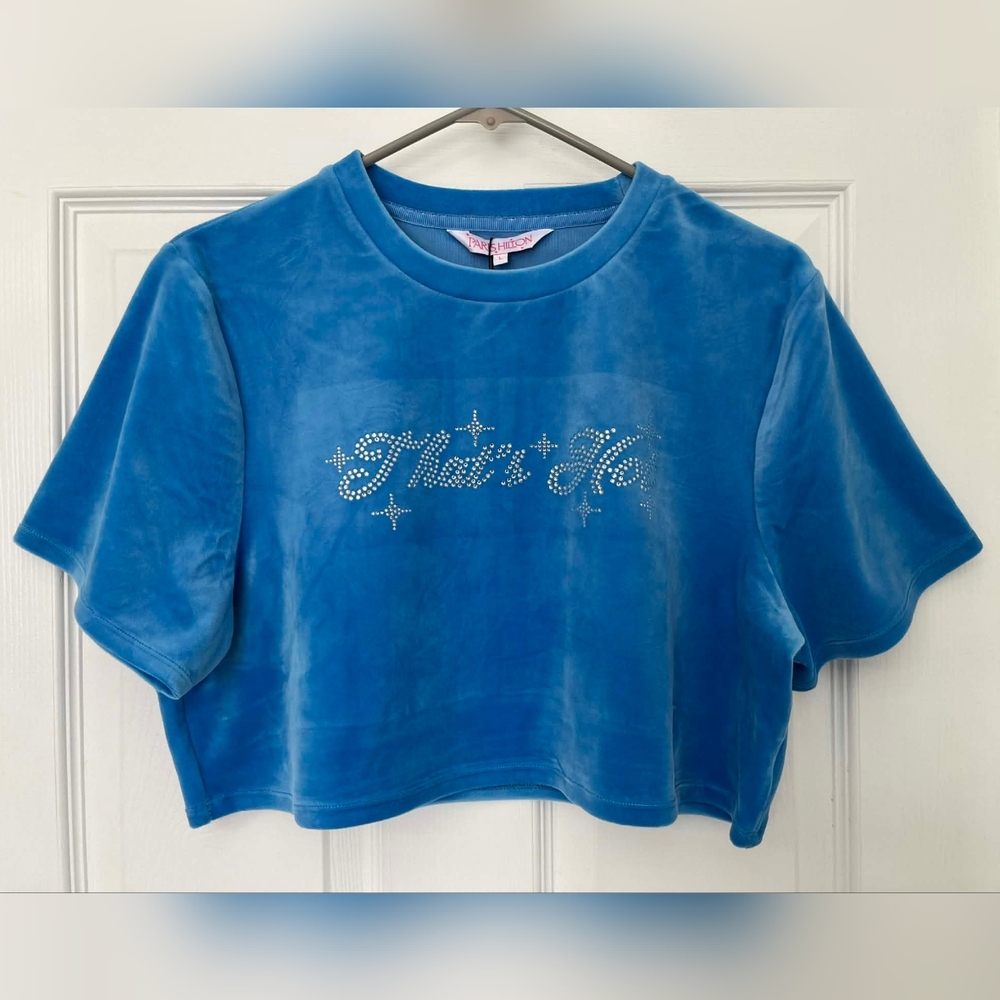 Velour "That's Hot" Crop Top (L)